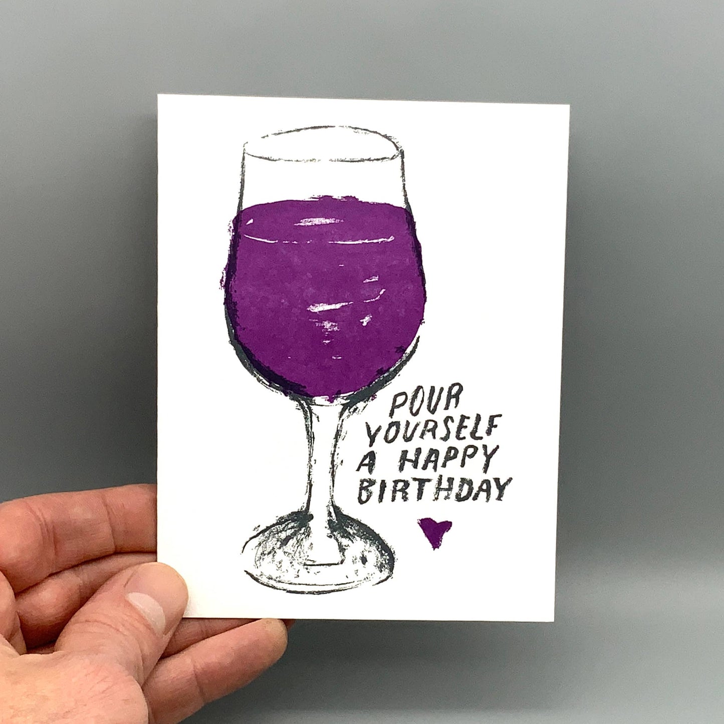 Birthday Pour - Letterpress Printed Birthday Card