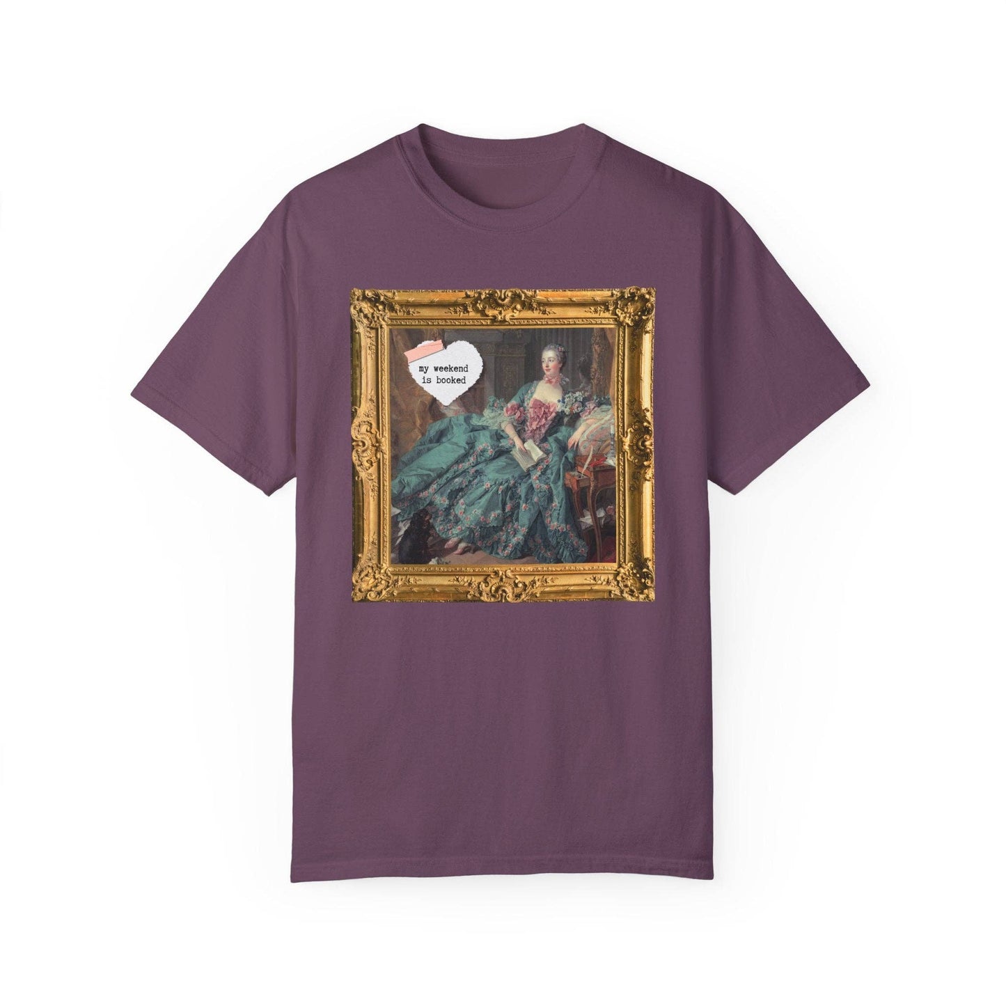 My Weekend is Booked Tee for Romance Reader, Art History