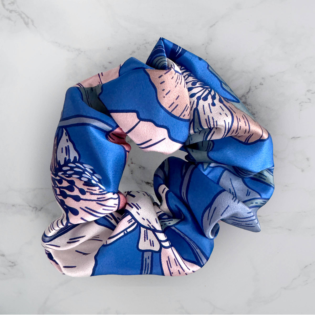 SILK SCRUNCHIES | Electric Garden - 100% Pure Silk