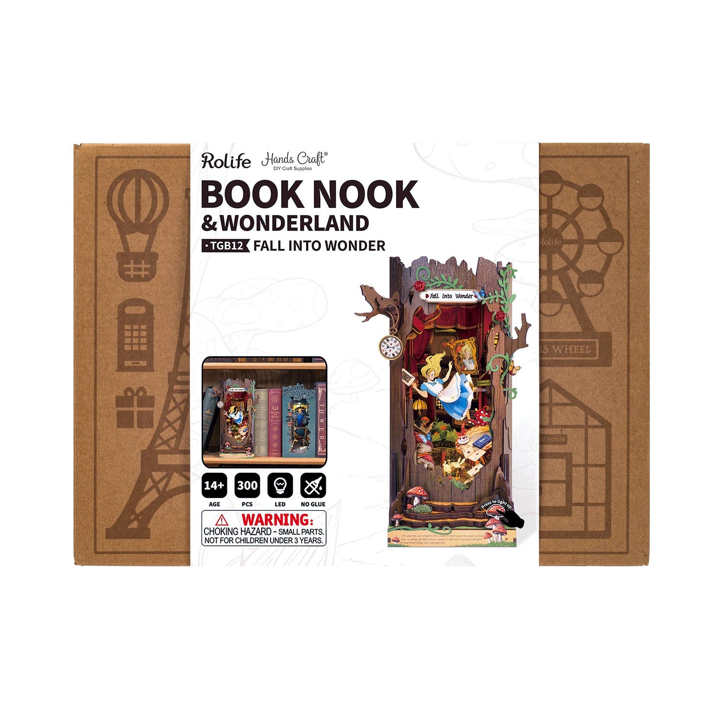 DIY Book Nook Kit: Fall into Wonder - Alice in Wonderland