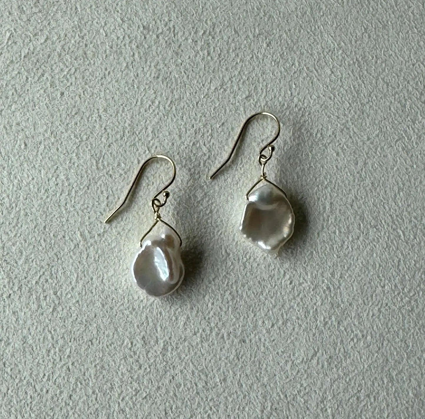 Keshi Pearl Earrings / Pearl Drop / Pearl Dangle / Baroque