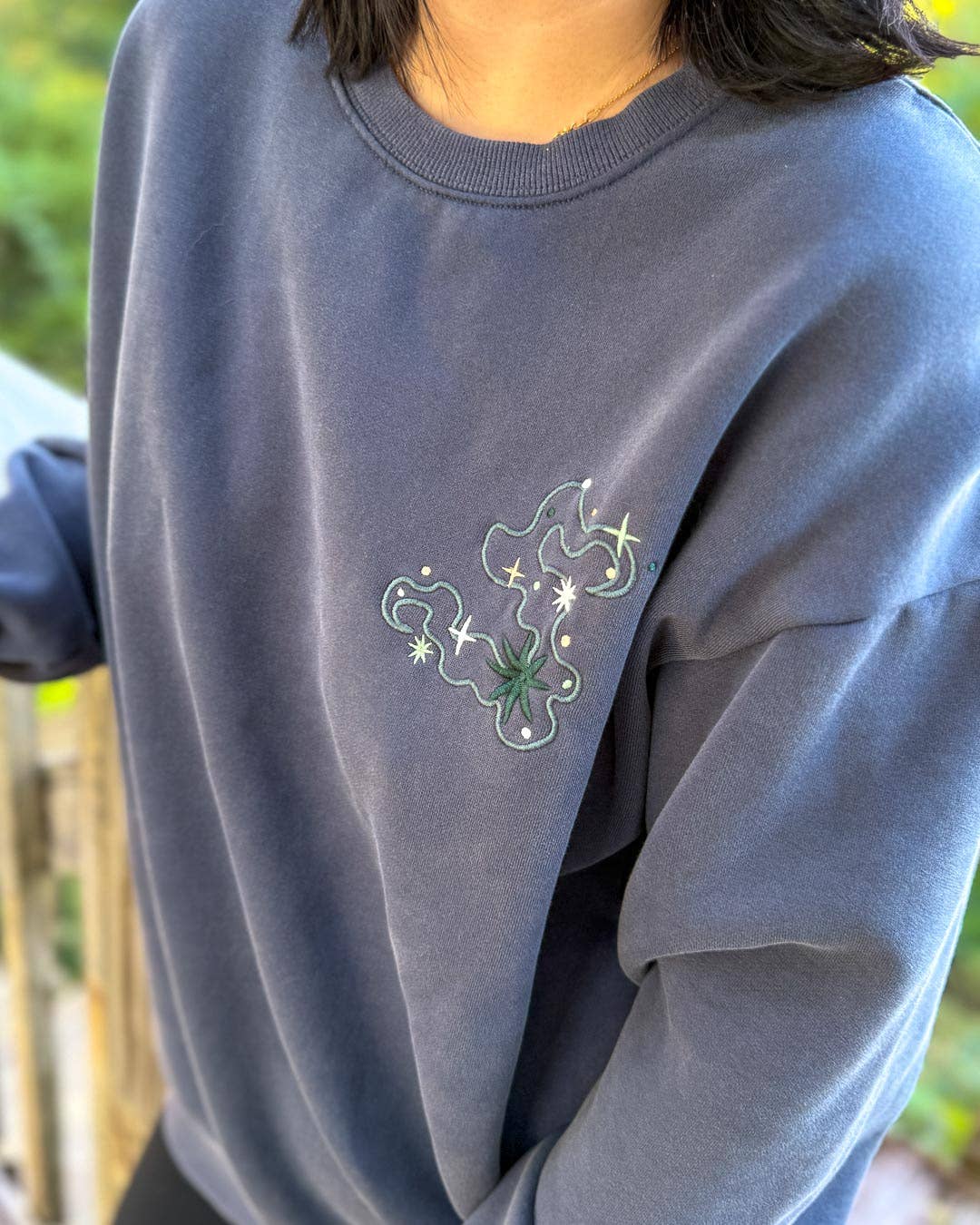 Celestial Dragon Embroidered Sweatshirt