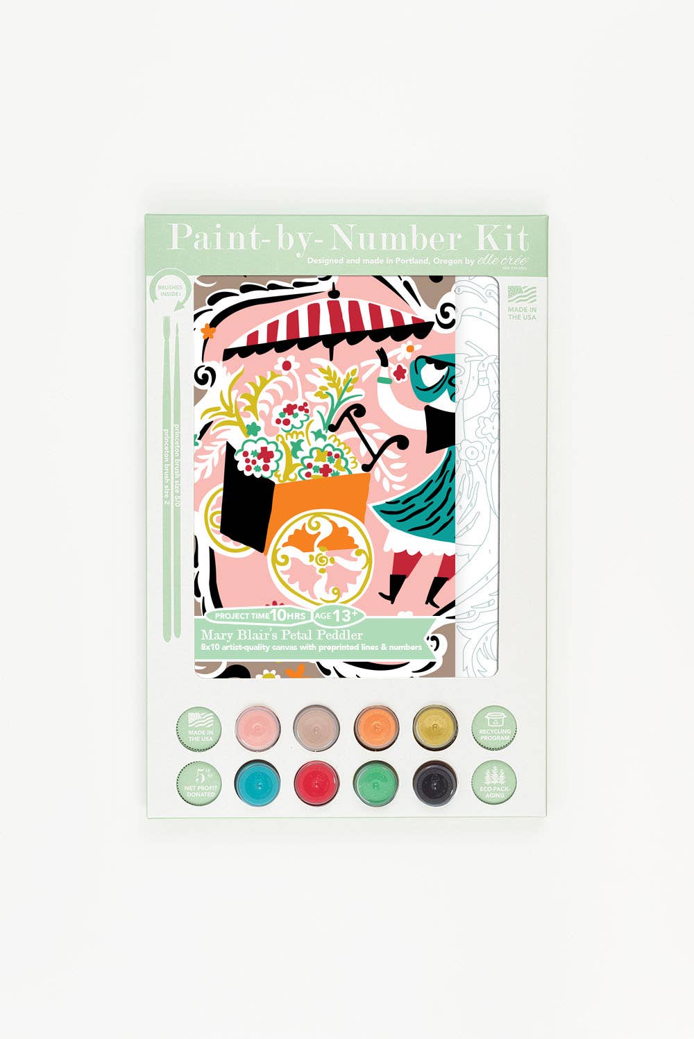 Mary Blair's Petal Peddler Paint-by-Number Kit