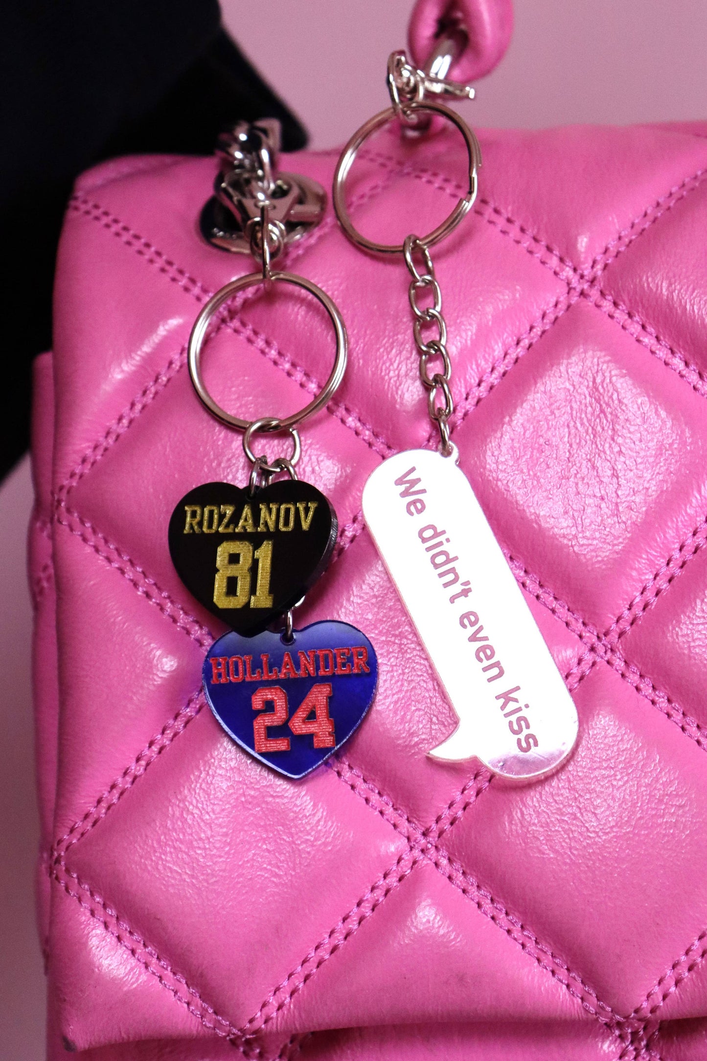 Heated Rivalry Heart Bag Charm