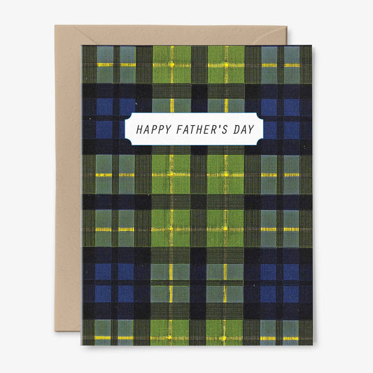 Happy Father's Day Card | Classic Plaid | Dad