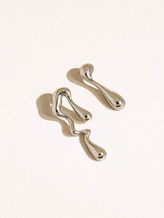 Mismatch Melted Earring
