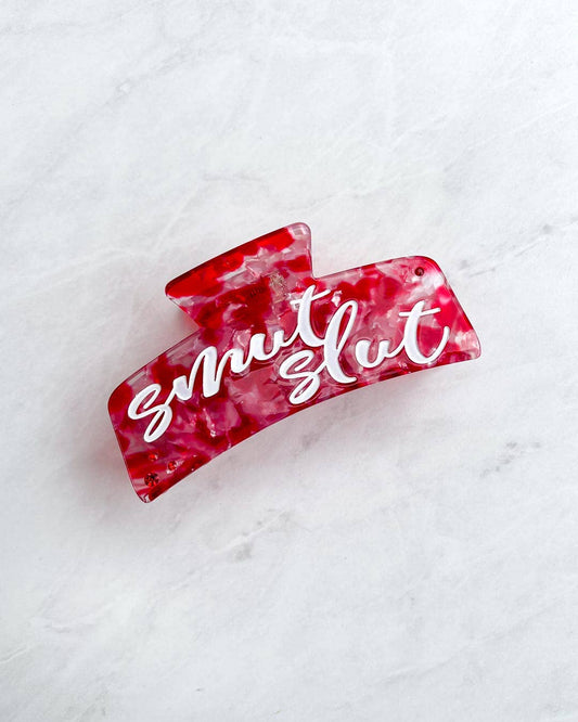 Smut Slut Clear Hair Claw Clip | Hair Accessories