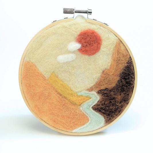 Wool Painting Kit: Amber Valley Landscape