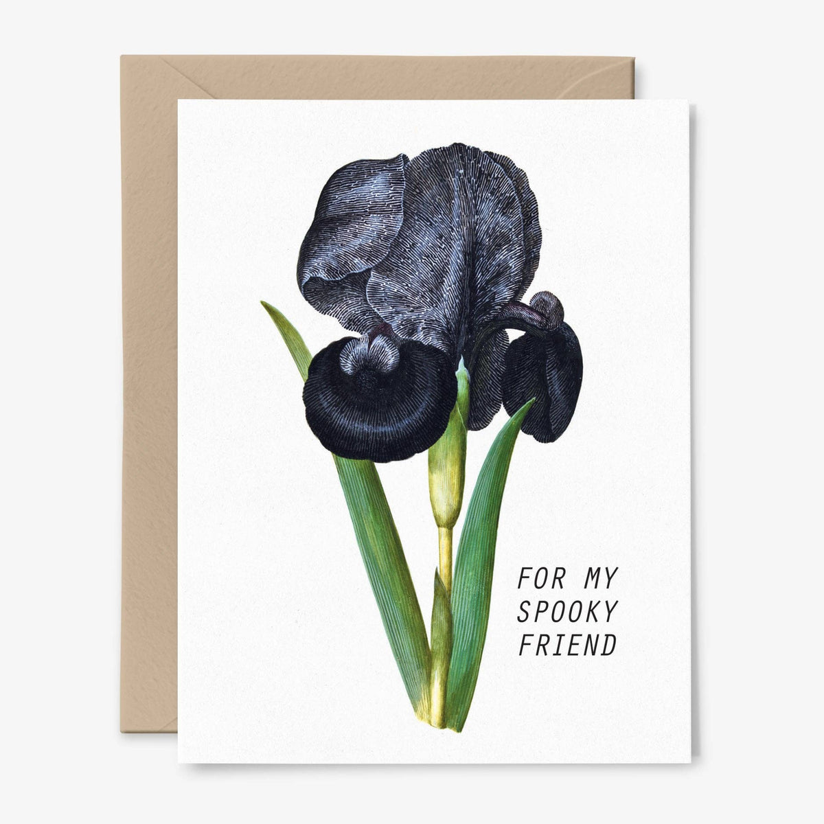 For My Spooky Friend | Goth | Floral | Friendship Card