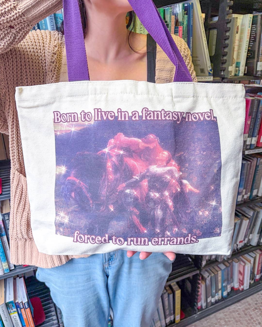 Fantasy Novel Fine Art Bookish Tote Bag | Totes