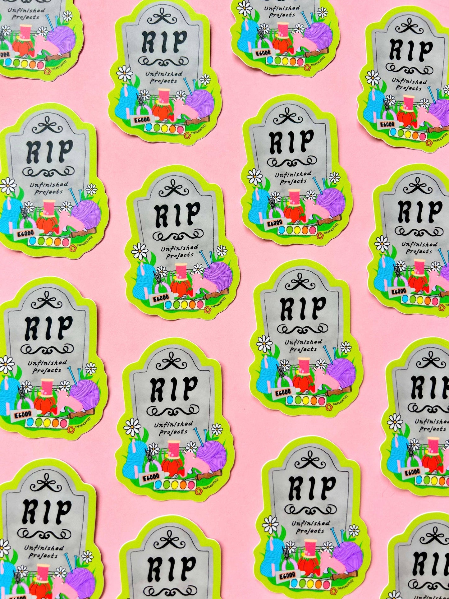 R.I.P. Unfinished Projects Sticker