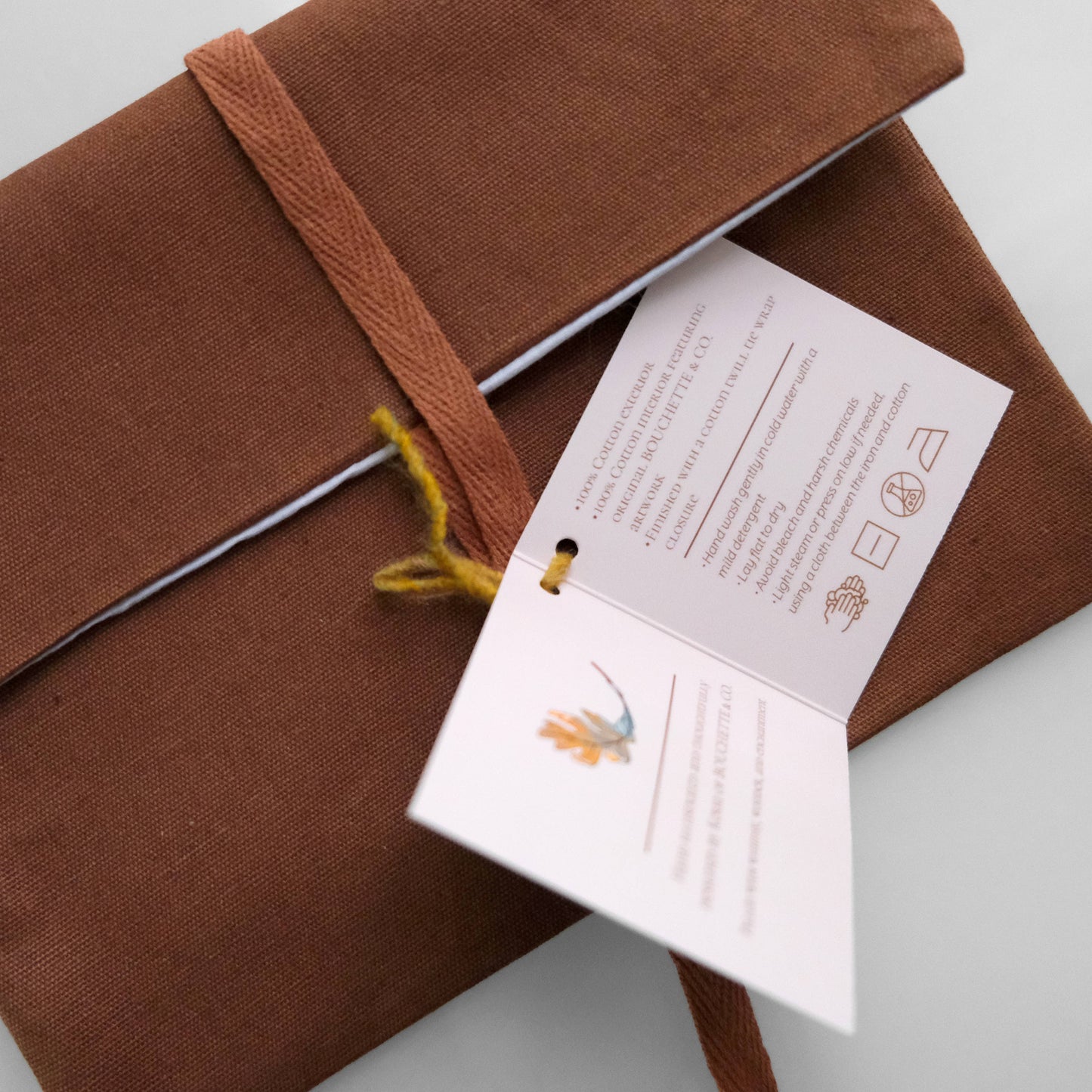 Kindle Holder Reversible | Blue Bramble Cotton Canvas