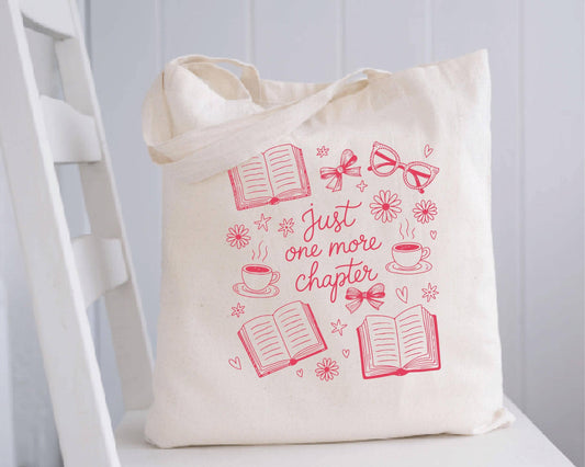 Just One More Chapter Tote Bag