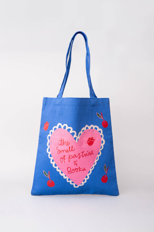 Canvas Tote, Pastries and Books