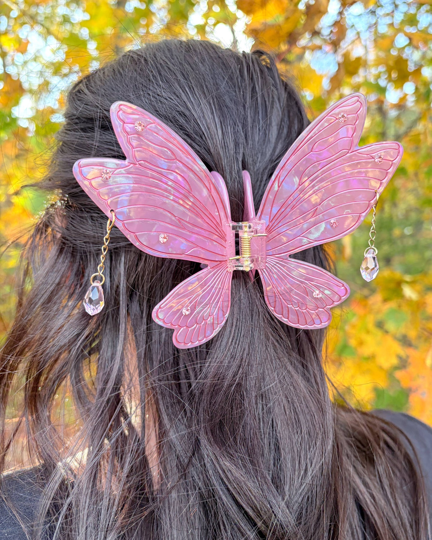 Pink Fairy Wings Claw Clip | Hair Clip | Fantasy Gifts