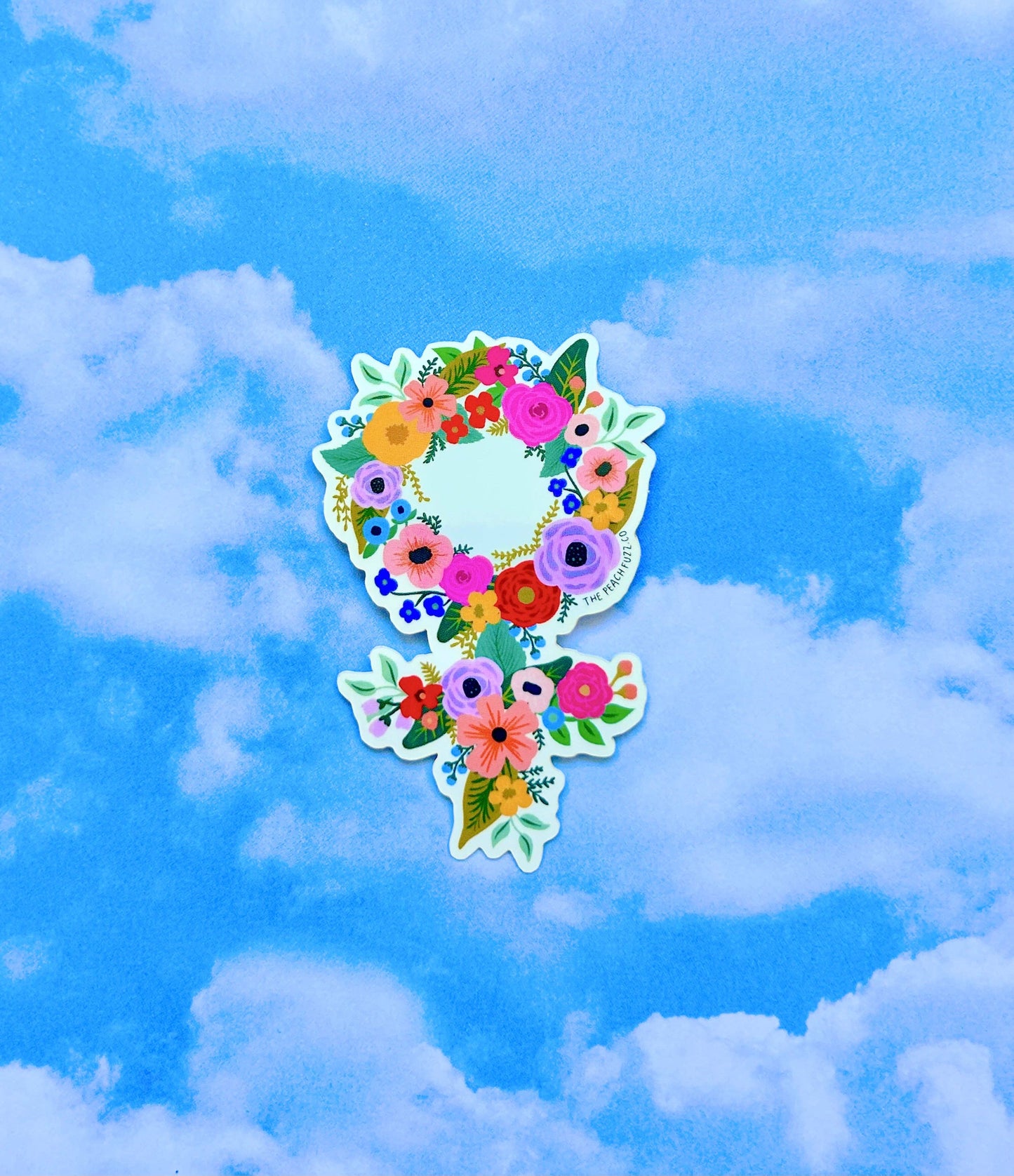 Floral Feminist Sticker