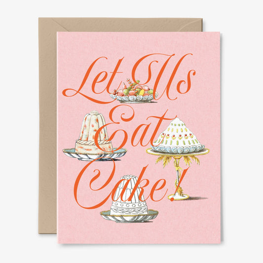 Let Us Eat Cake  | Birthday Card | Vintage Art