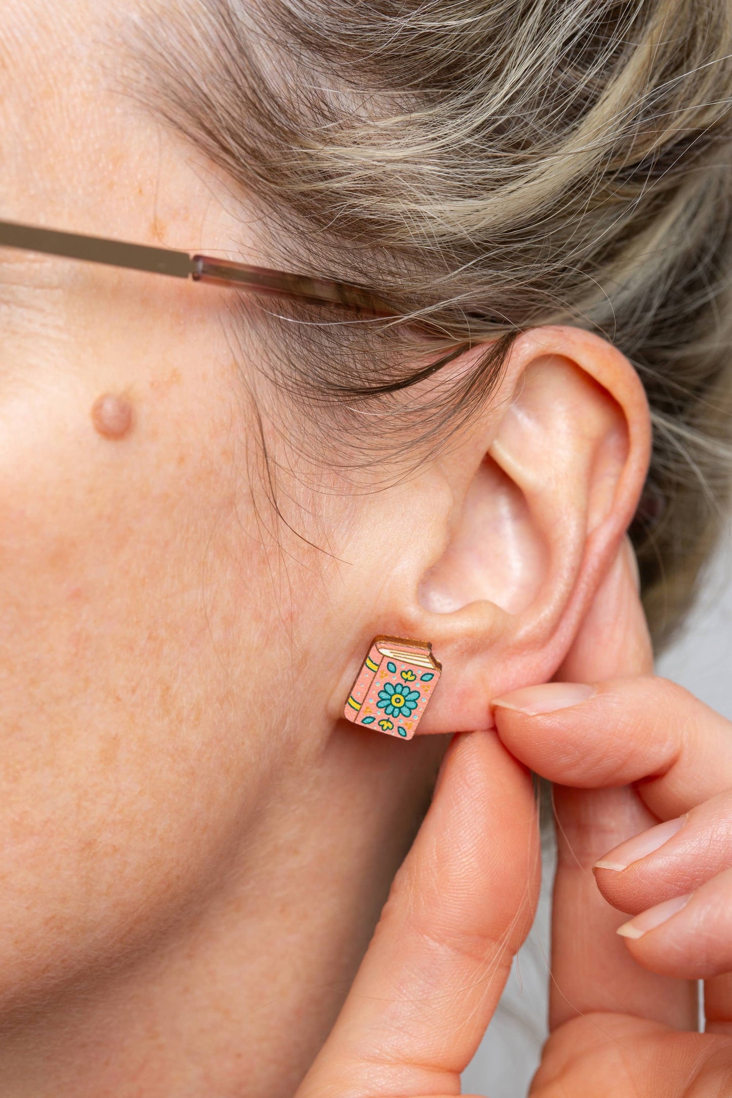 Book Wooden Earrings - Book Lover Jewellery