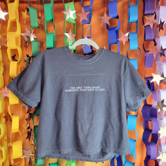 "The Only Thing More Powerful Than Hate is Love"  Crop Top
