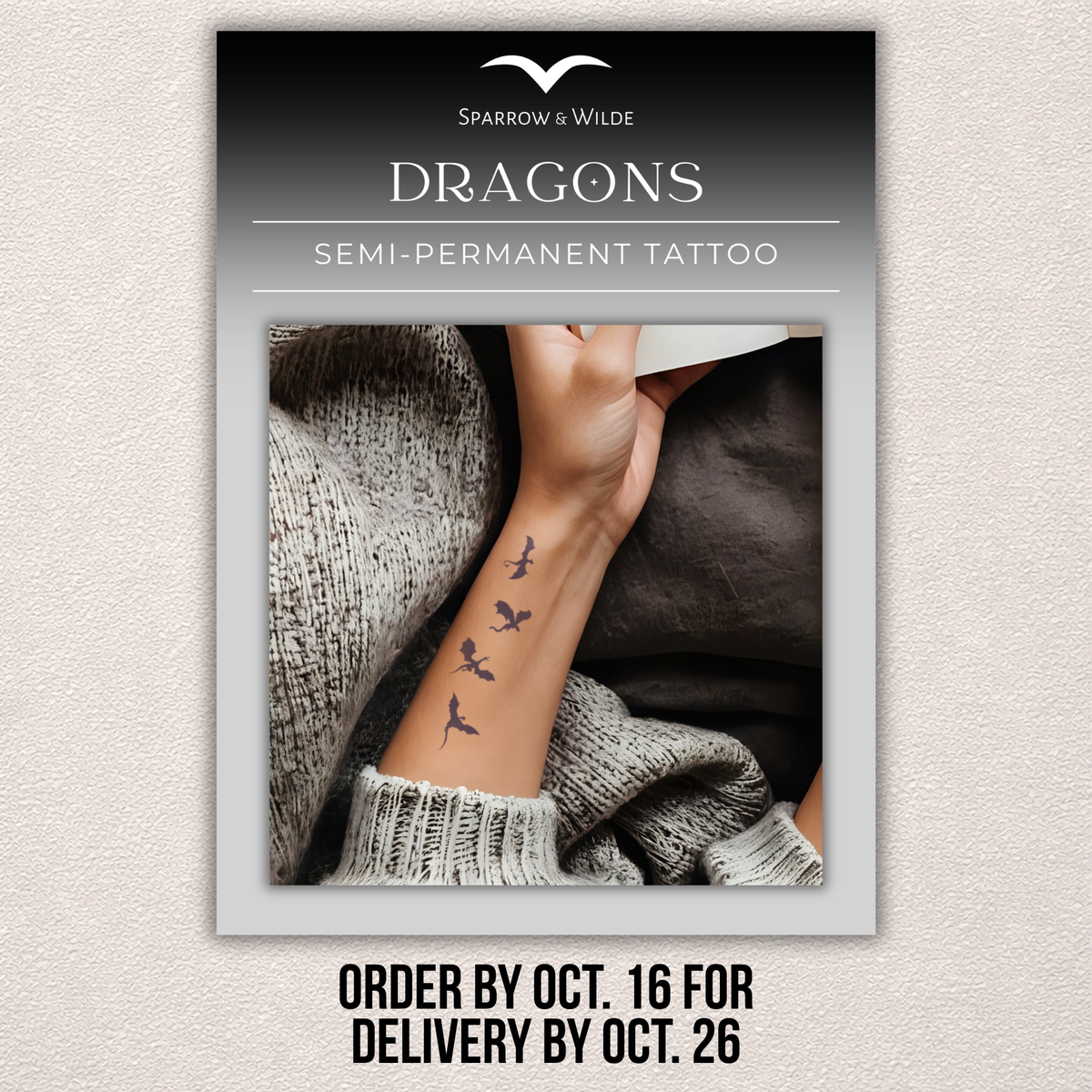 Semi-Permanent Tattoo | Dragons