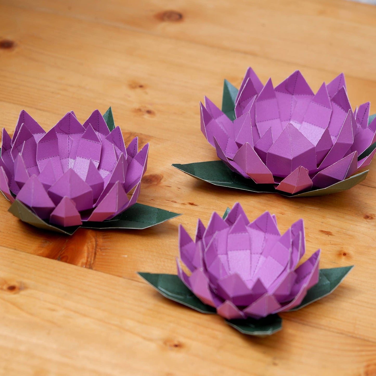 Lotus Papercraft Flower Origami Model
