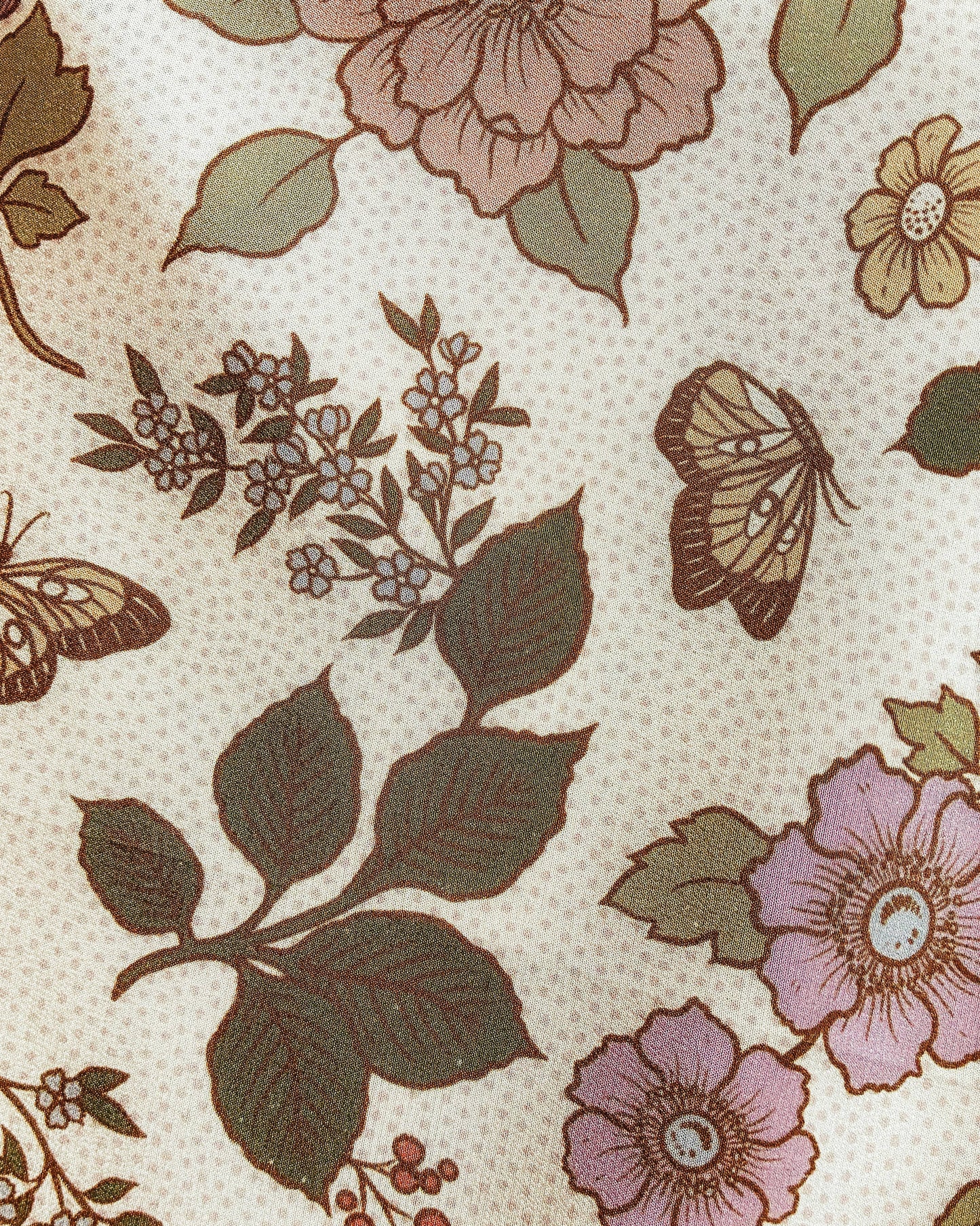 100% Silk Bandana Western Floral & Butterfly  – 23” Square