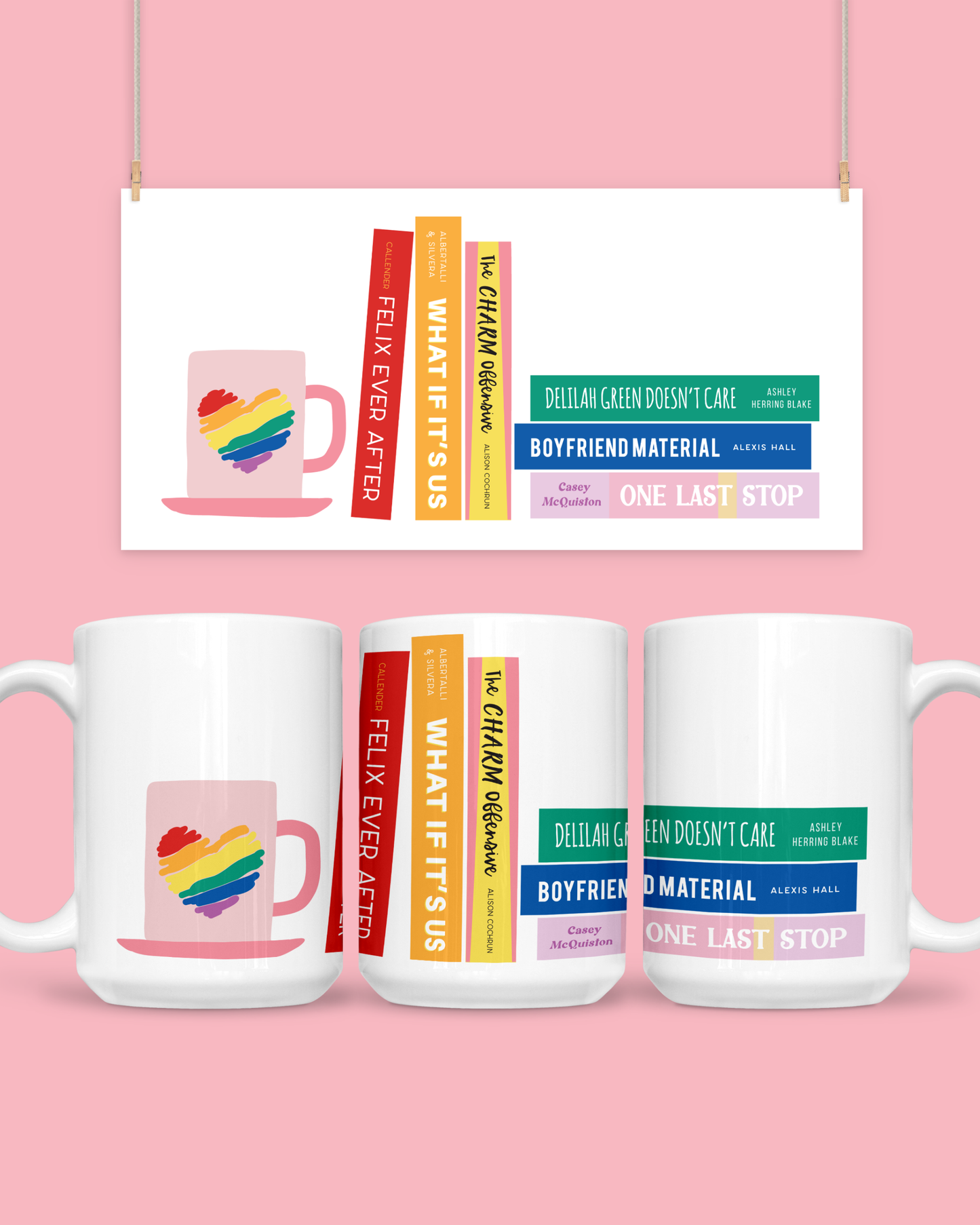 LGBTQ+ Queer Romance Books Mug
