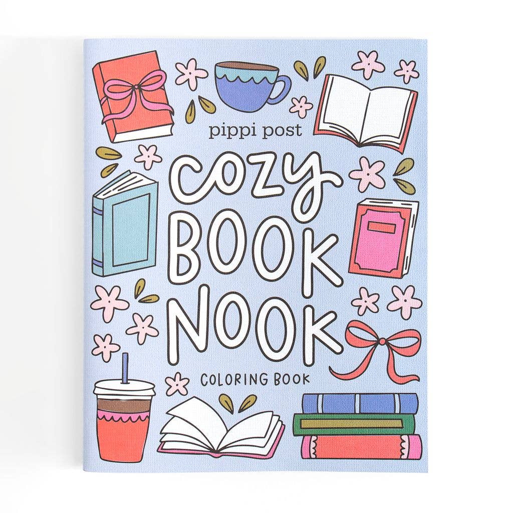 Cozy Book Nook Coloring Book