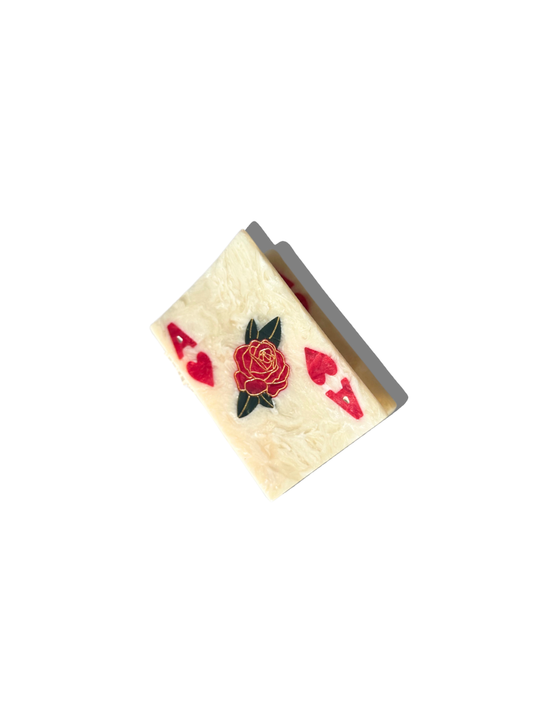 Hand-Painted Ace of Hearts Claw Hair Clip | Eco-Friendly