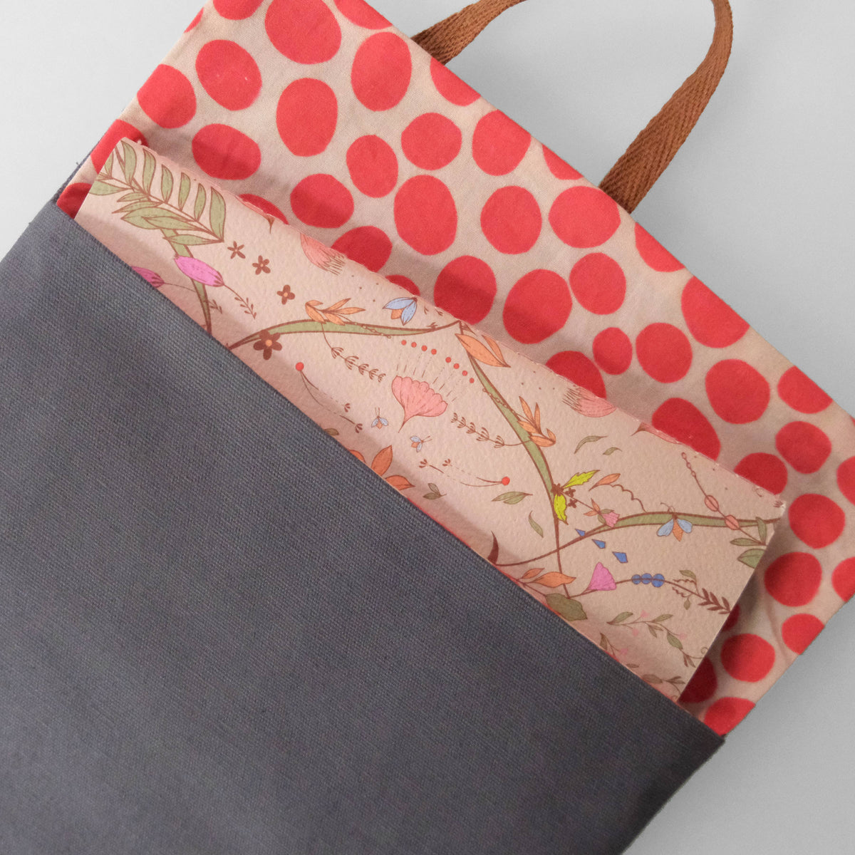 Kindle Holder Reversible | Ember Dot Cotton Canvas