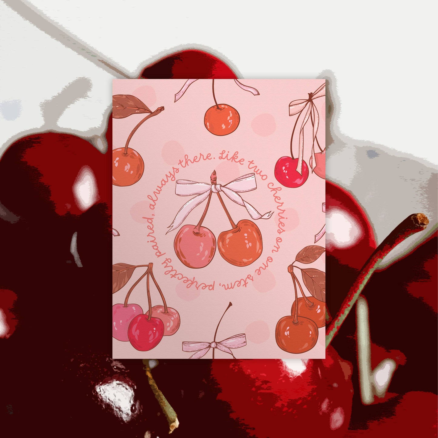 GREETING CARD | Cherry Perfectly Paired