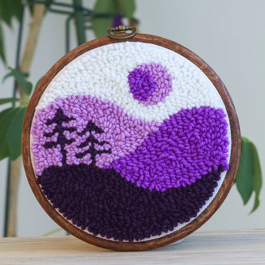 Purple Piedmont Punch Needle Kit