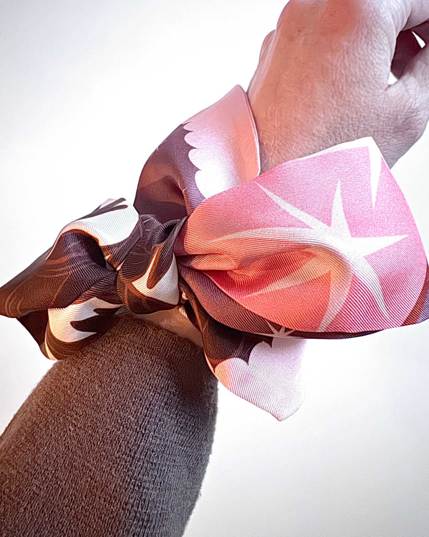 SKINNY SILK SCARF | Lunar Blossom