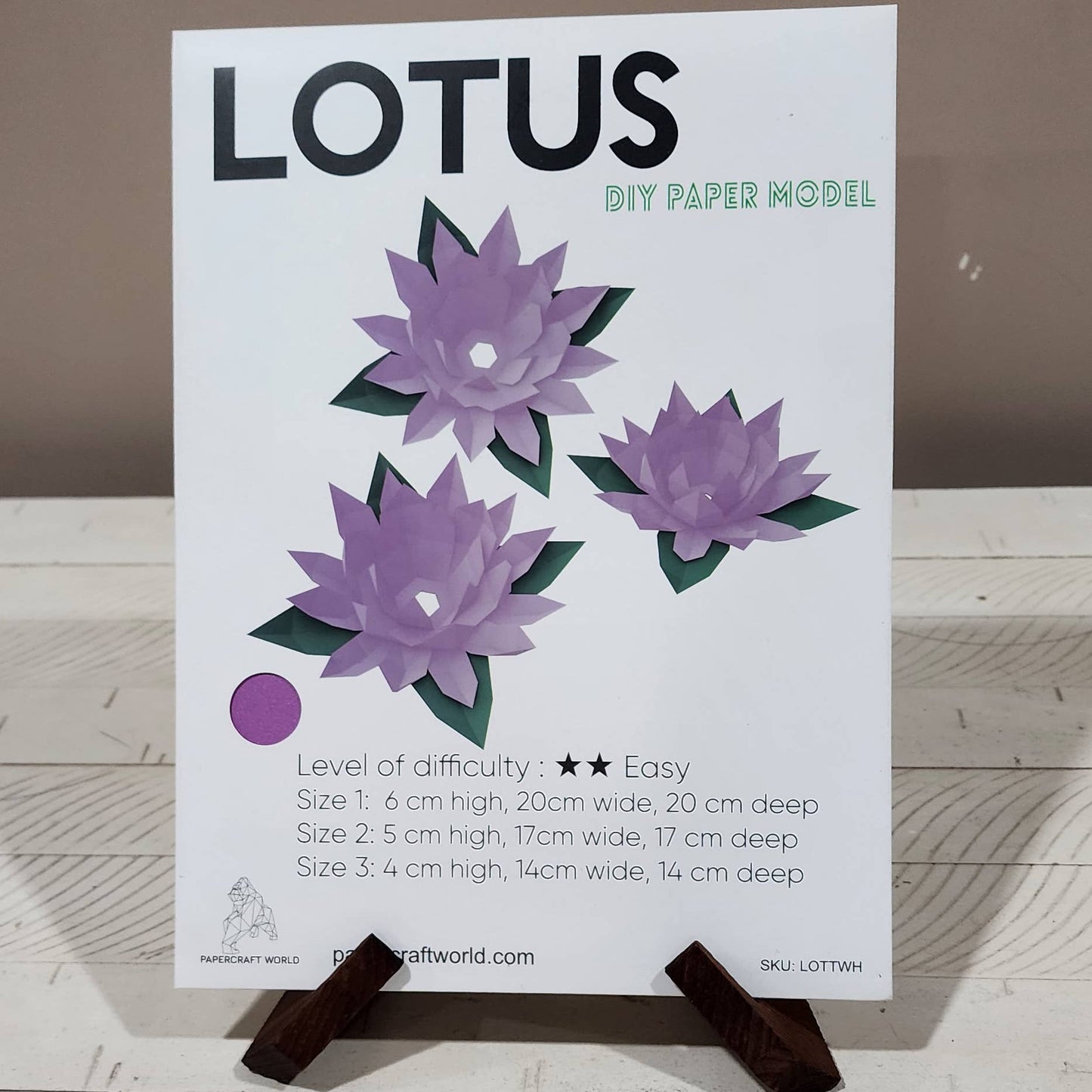 Lotus Papercraft Flower Origami Model