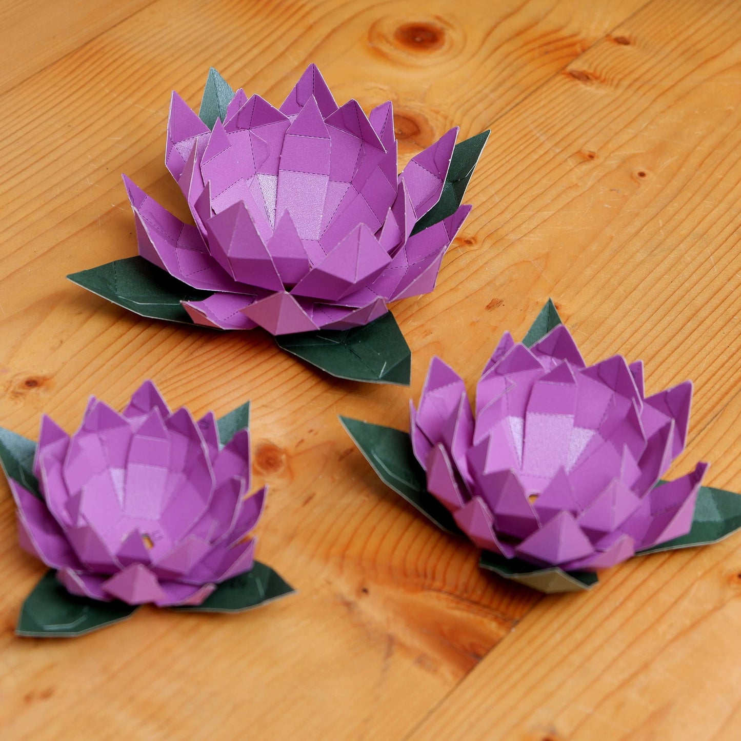 Lotus Papercraft Flower Origami Model