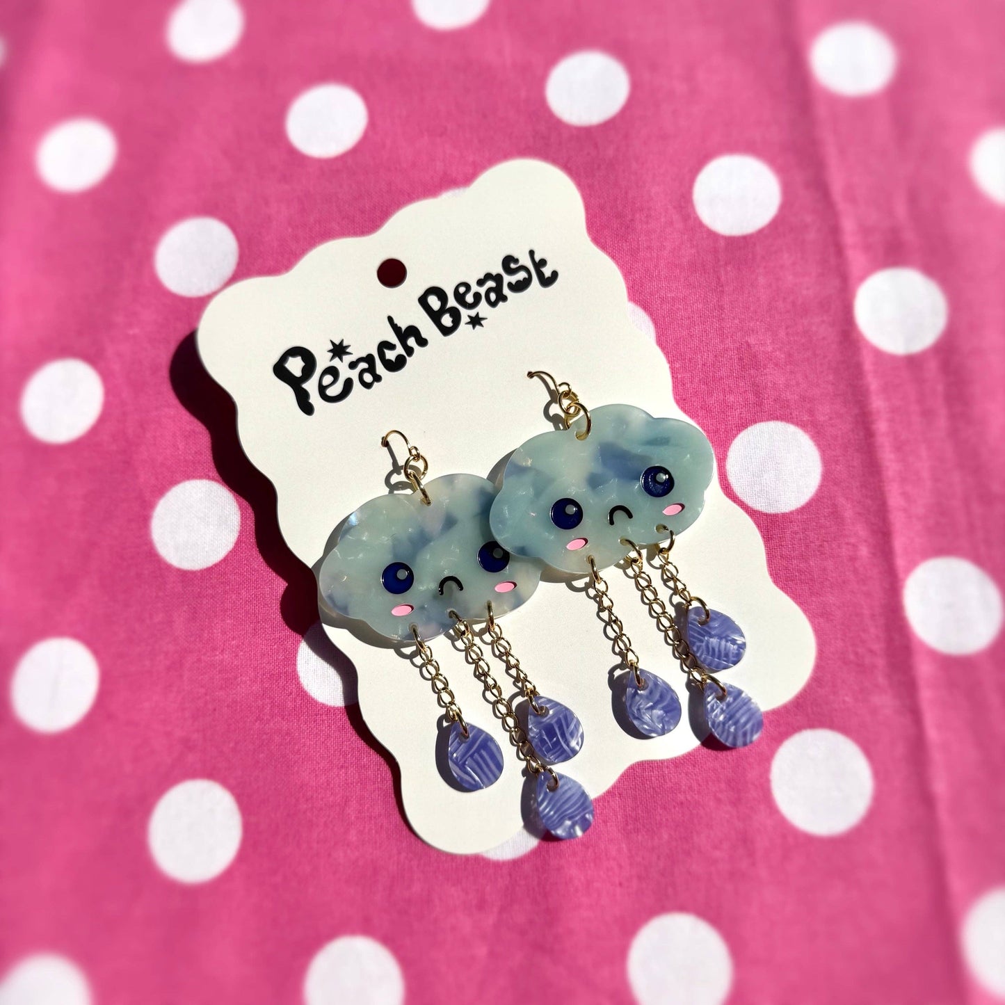 Crying Cloud Dangle Earrings