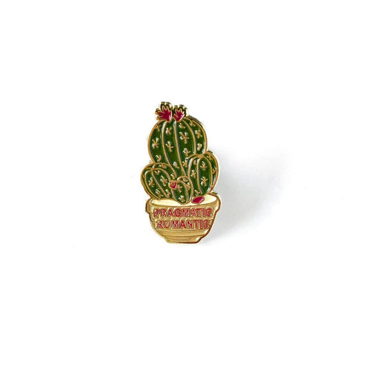 Pragmatic Romantic Bookish Enamel Pin