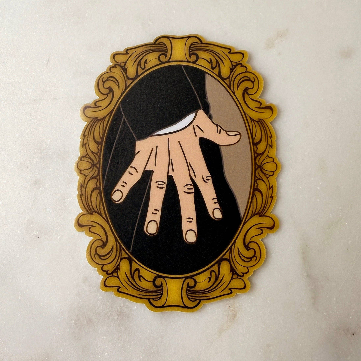 Portrait of a Hand Flex Vinyl Sticker