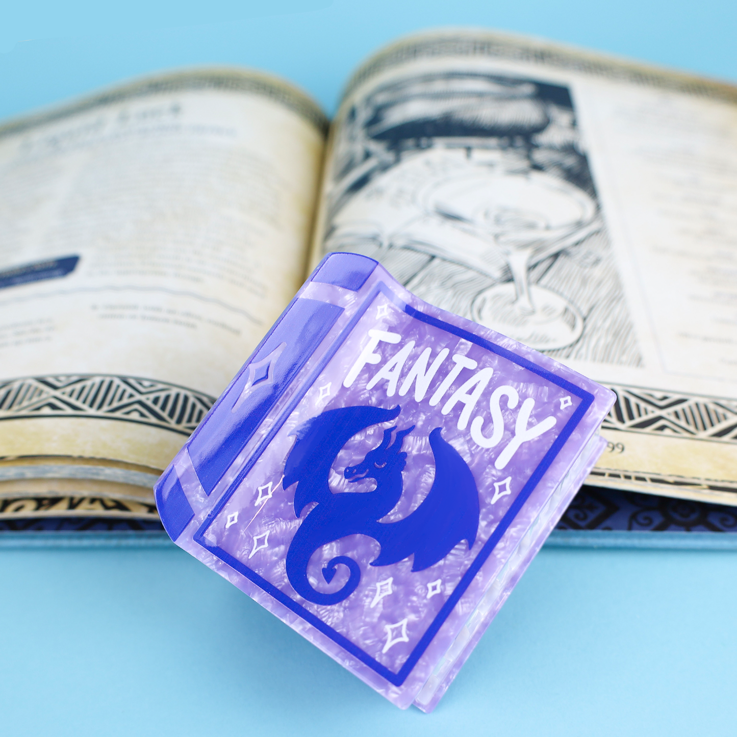 Fantasy Book, Bookish, Magic, Reader, Accessory, Hair Claw