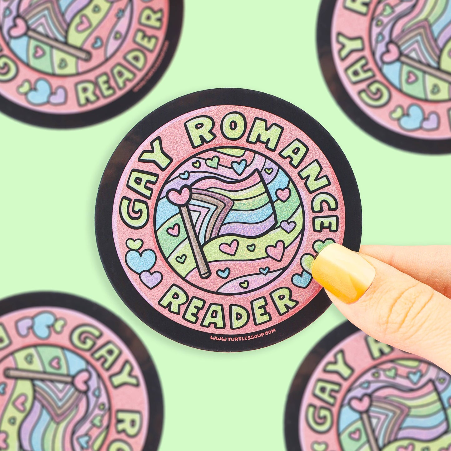 Gay Romance Reader | Bookish | Holo | Vinyl Sticker