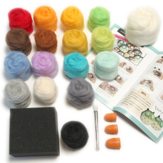 DIY Needle Felting Starter Kit – All-in-One Wool Craft Set