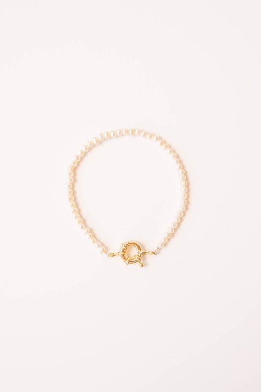 Pearl Bracelet Sailor Clasp