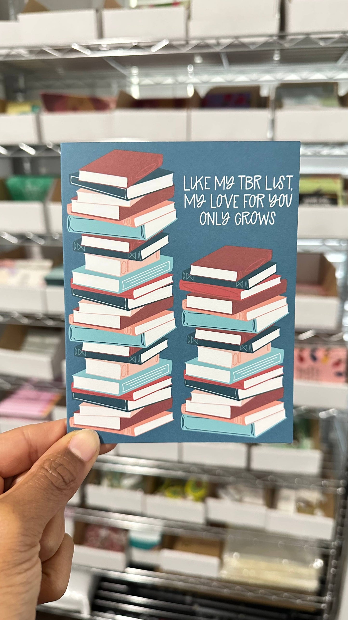 TBR List Bookish Valentine's Day Card