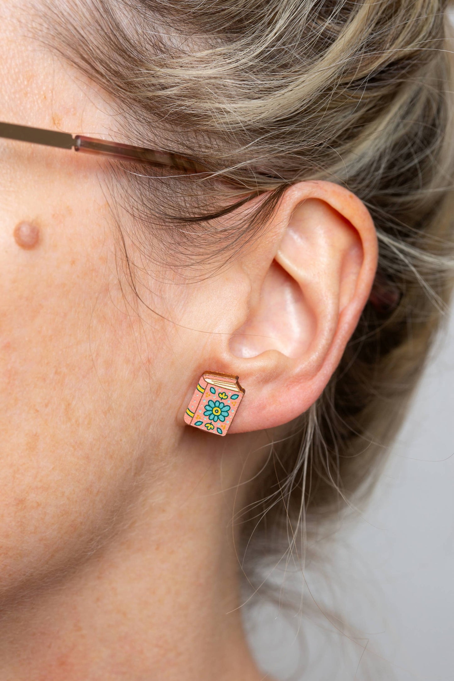 Book Wooden Earrings - Book Lover Jewellery