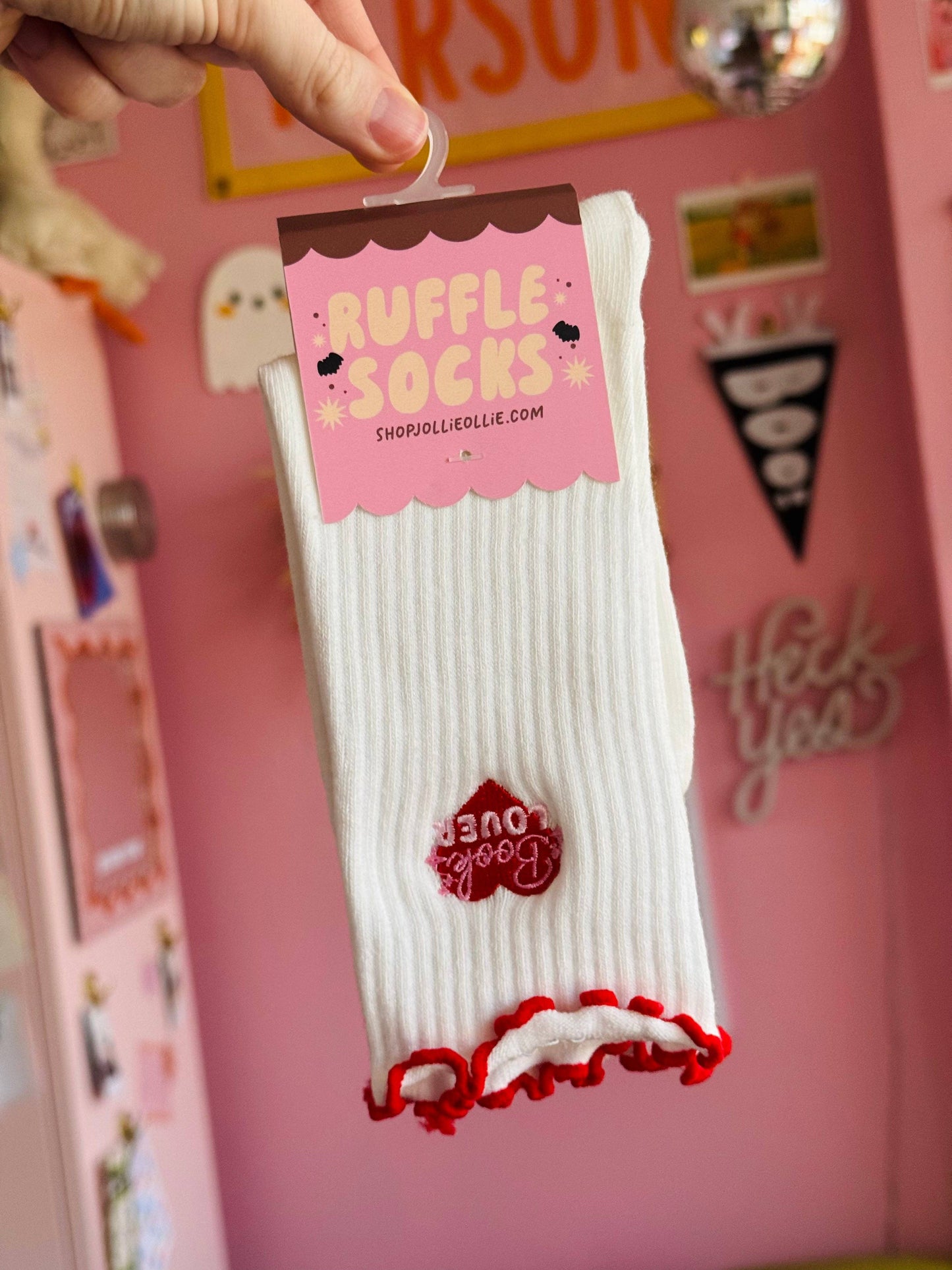 Book Lover Ruffle Socks