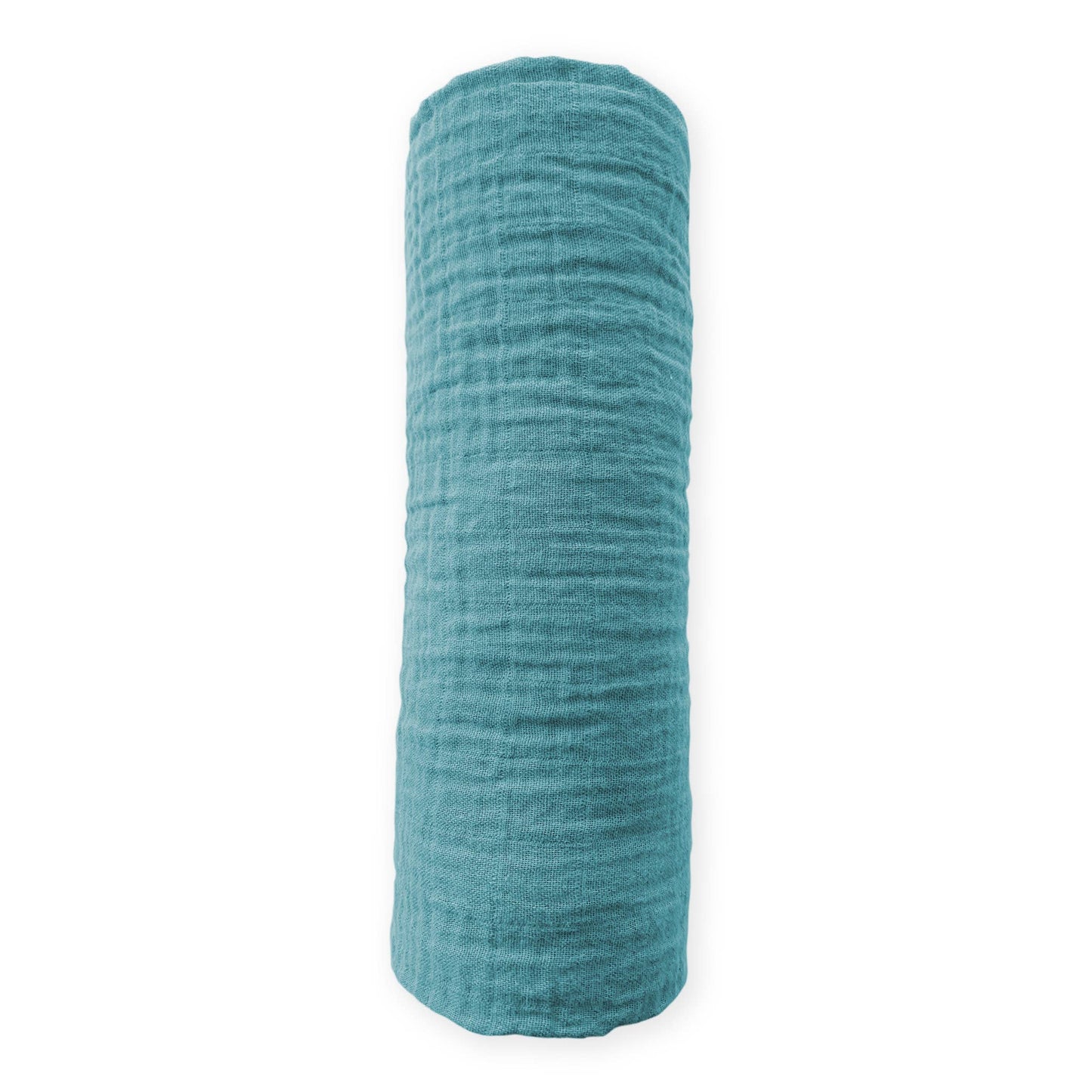Teal Muslin Swaddle Blanket, Premium Cotton