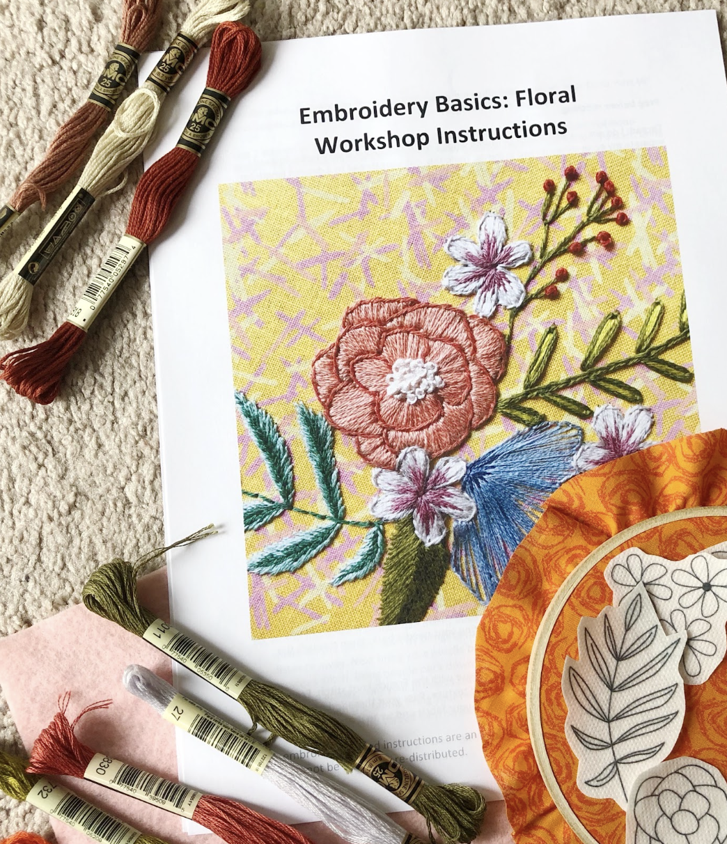 EMBROIDERY CLASS: Floral Embroidery Basics