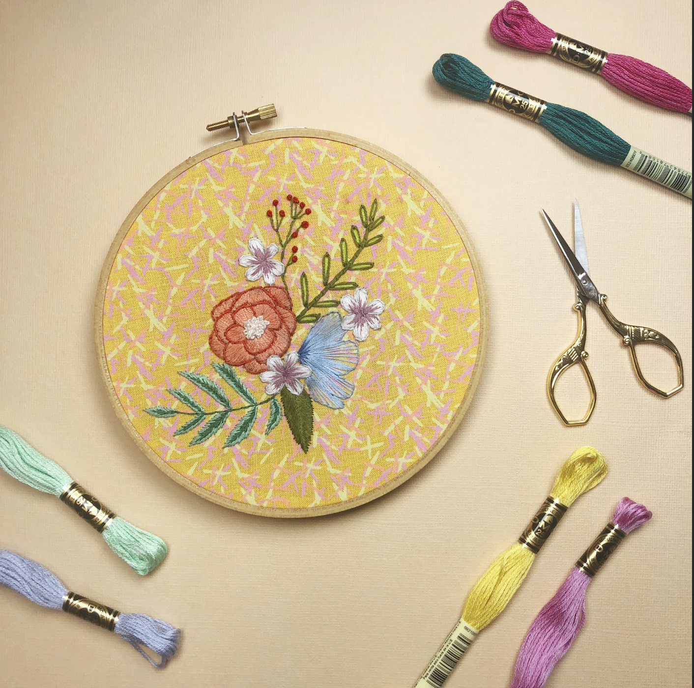 EMBROIDERY CLASS: Floral Embroidery Basics