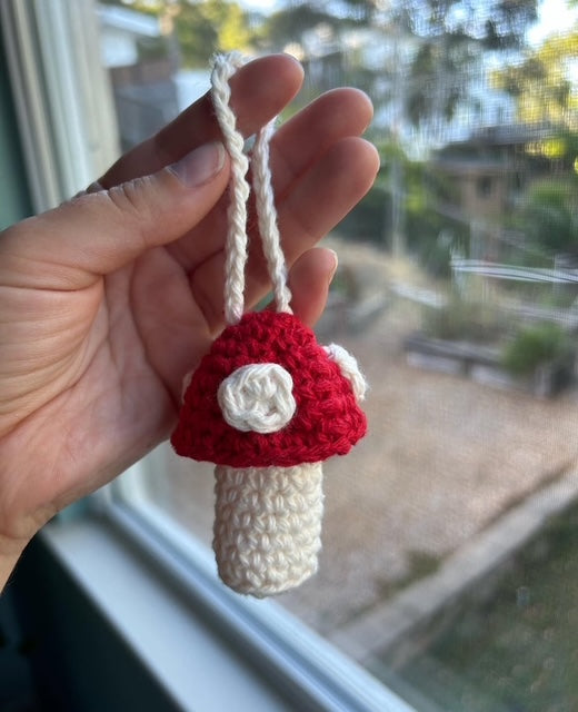 Intermediate Crochet Class: Mushroom Chapstick Holder