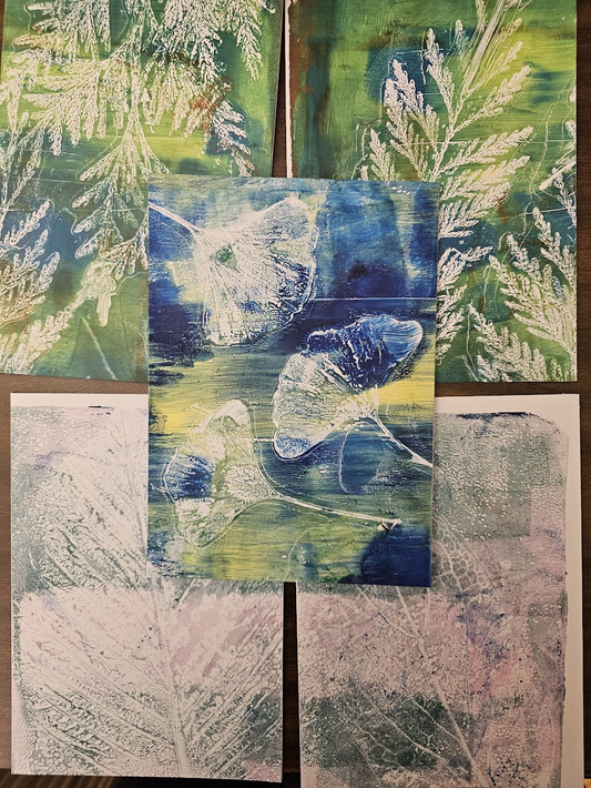 Art Class: Botanical Monoprinting on the Gelli Plate